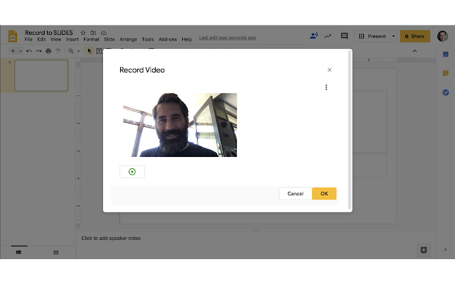 Screenshot 1 of Record to Slides