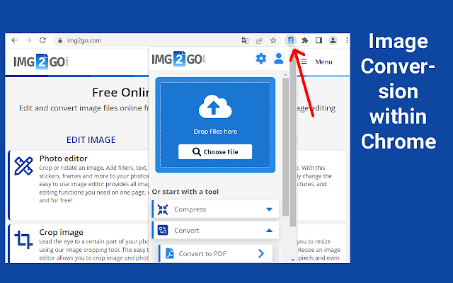 Screenshot 1 of Online Image Editor (img2go.com)