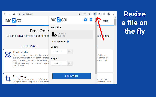 Screenshot 2 of Online Image Editor (img2go.com)