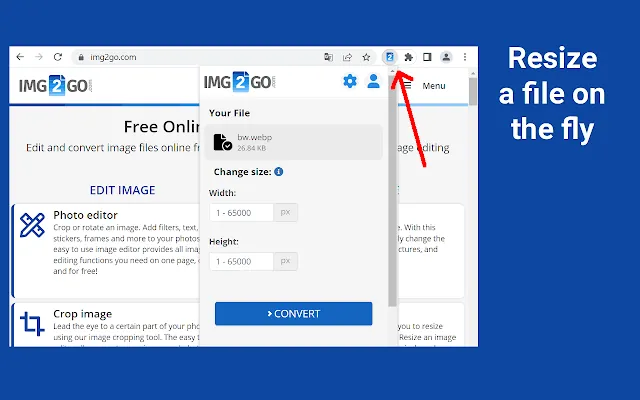 Screenshot 2 of Online Image Editor (img2go.com)