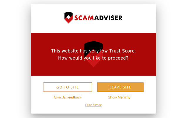 Screenshot 1 of ScamAdviser