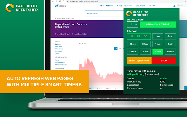 Screenshot 1 of Page Auto Refresh