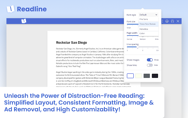 Screenshot 1 of Readline