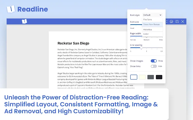 Screenshot 1 of Readline