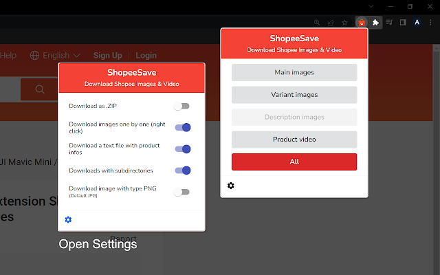 Screenshot 2 of Shopee Save - Download Product Images & Video