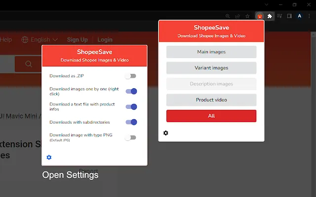 Screenshot 2 of Shopee Save - Download Product Images & Video
