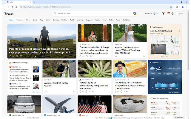 Screenshot 1 of MSN New Tab