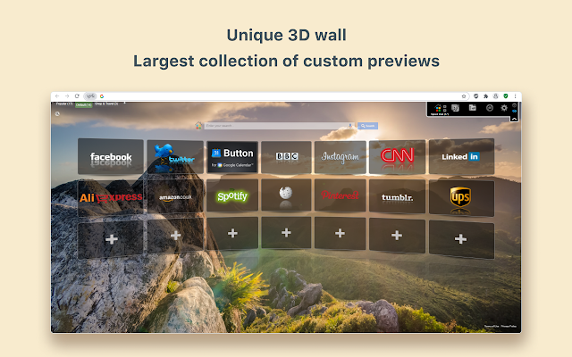 Screenshot 2 of Speed Dial [FVD] - New Tab Page, 3D, Sync...