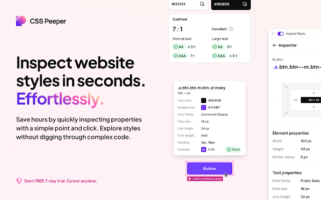 Screenshot 1 of CSS Peeper