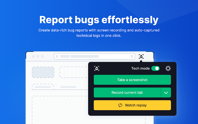 Screenshot 1 of BrowserStack Bug Capture: Report & resolve bugs faster