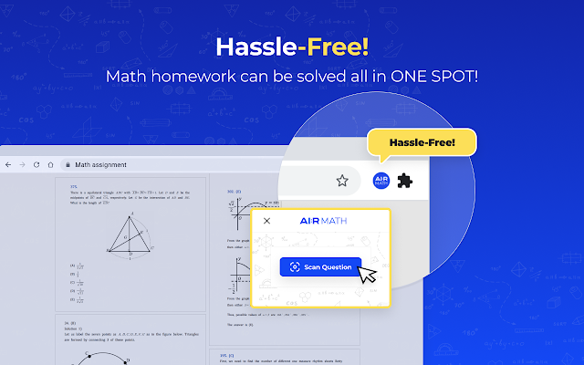 Screenshot 1 of AIR MATH - Homework Helper (Solver on Web)