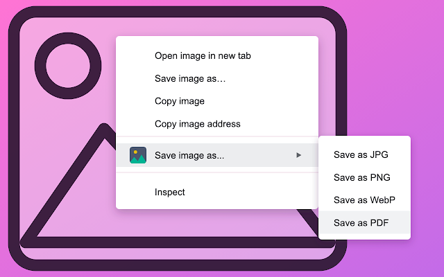 Screenshot 1 of Save image as PDF