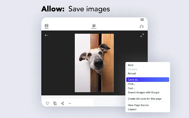 Screenshot 2 of Enable right click - allow copy & select