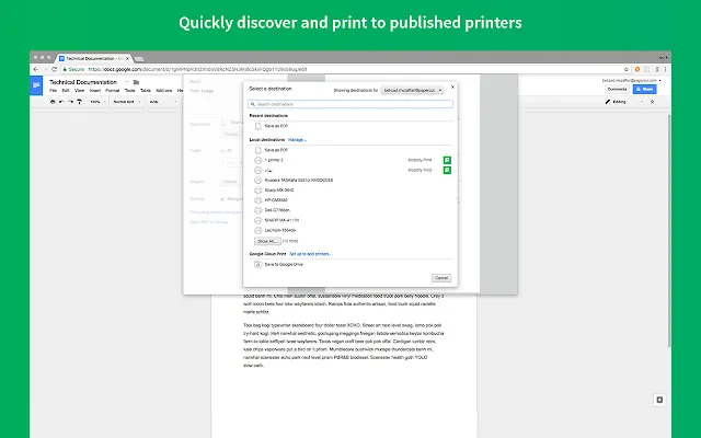 Screenshot 1 of Mobility Print