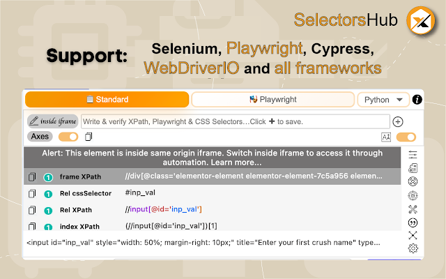 Screenshot 2 of SelectorsHub