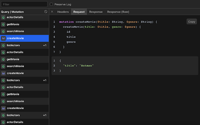 Screenshot 2 of GraphQL Network Inspector