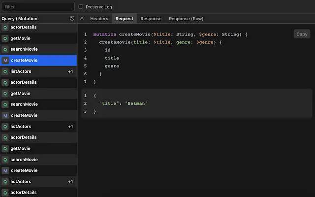 Screenshot 2 of GraphQL Network Inspector