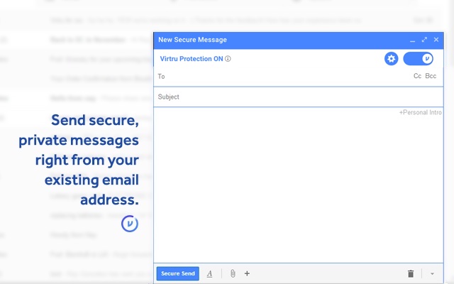Screenshot 1 of Virtru Email Protection