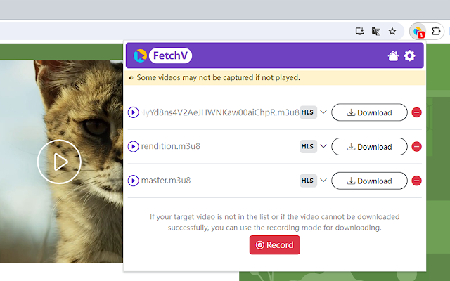 Screenshot 1 of FetchV - Video Downloader for m3u8 & hls