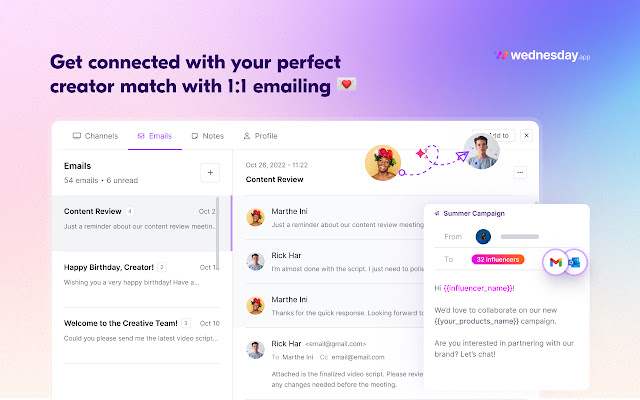 Screenshot 2 of Influencer Analytics by Wednesday
