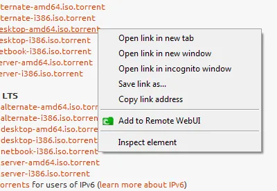 Screenshot 1 of Remote Torrent Adder