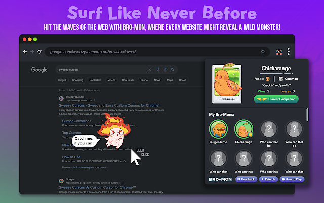 Screenshot 1 of Bro-Mon 🐾 Browser Monsters - Web Surf Game