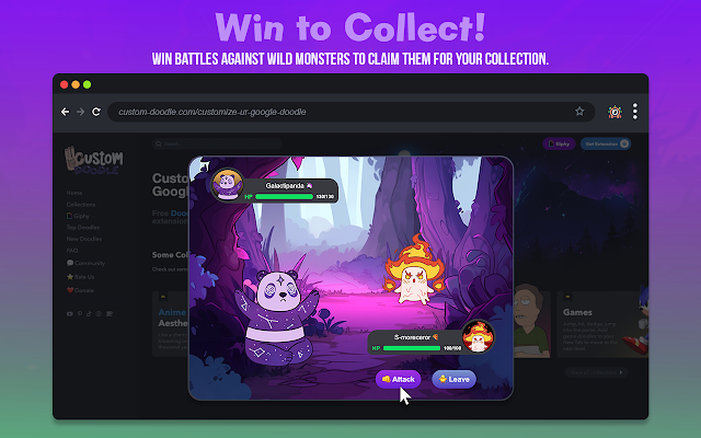 Screenshot 2 of Bro-Mon 🐾 Browser Monsters - Web Surf Game