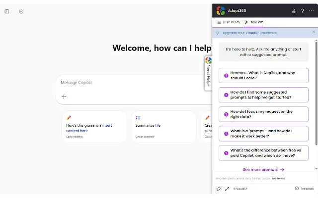 Screenshot 1 of Adopt365 (powered by VisualSP)