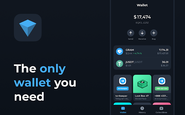 Screenshot 1 of Tonkeeper — wallet for TON