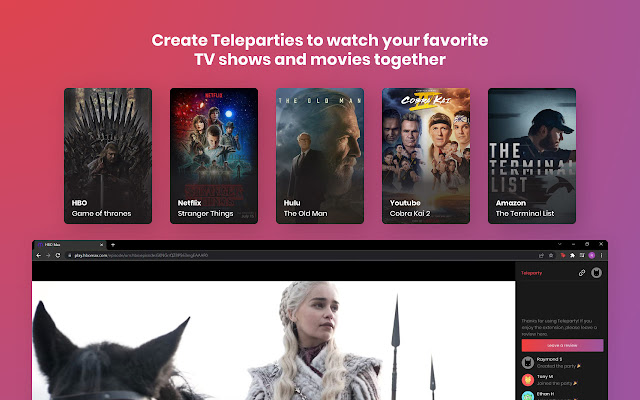Screenshot 2 of Netflix Party is now Teleparty