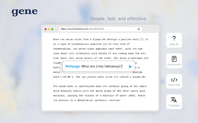 Screenshot 1 of Gene — AI Assistant & Smart Search