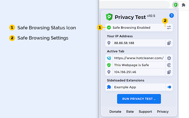 Screenshot 2 of Privacy Test