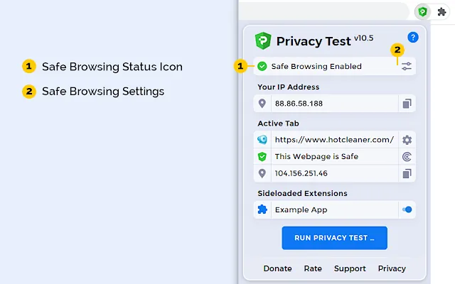 Screenshot 2 of Privacy Test