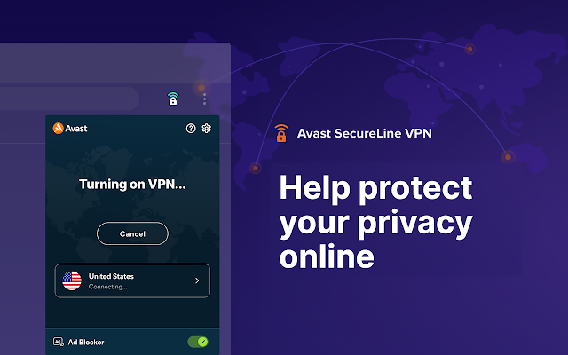 Screenshot 1 of Avast SecureLine VPN with Ad Blocker