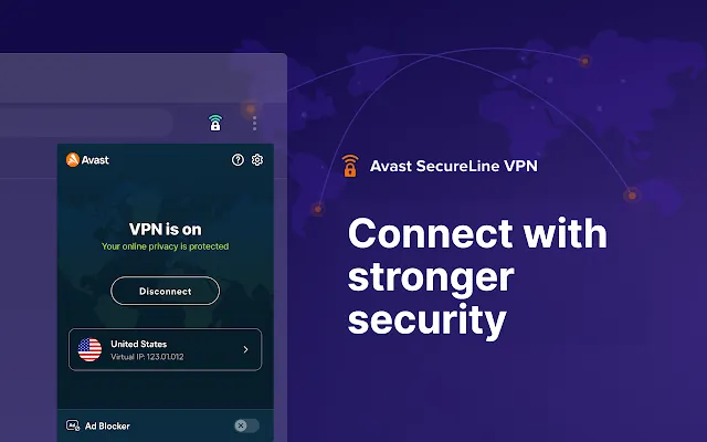 Screenshot 2 of Avast SecureLine VPN with Ad Blocker