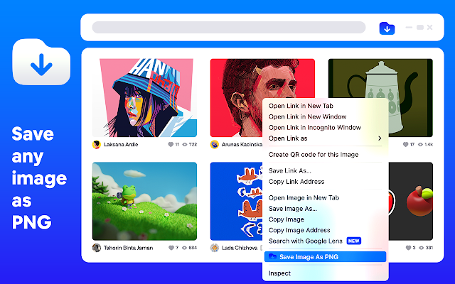Screenshot 1 of Save Image As PNG