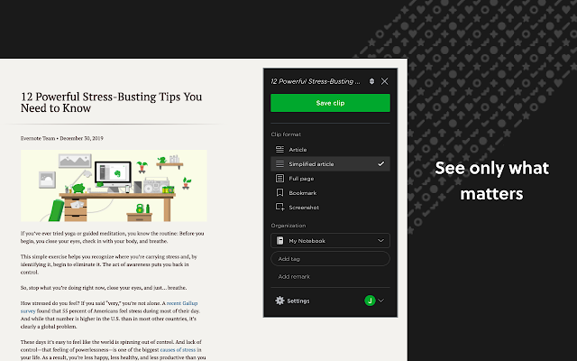 Screenshot 2 of Evernote Web Clipper