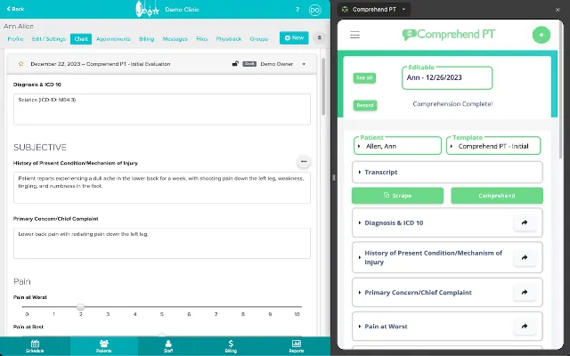 Screenshot 2 of Comprehend EMR Integration