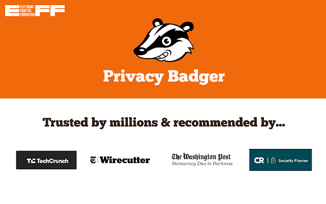 Screenshot 1 of Privacy Badger