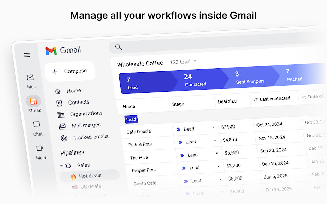 Screenshot 1 of Streak CRM for Gmail