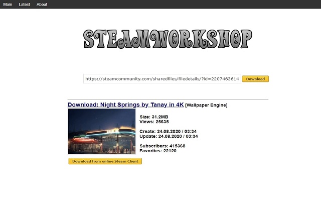 Screenshot 1 of Steam Workshop Downloader