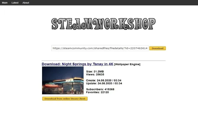 Screenshot 1 of Steam Workshop Downloader