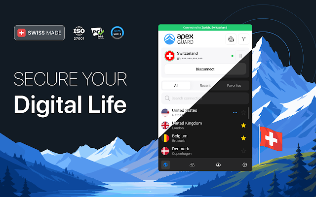 Screenshot 1 of ApexGuard VPN Proxy for Chrome